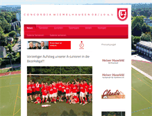Tablet Screenshot of concordia-wiemelhausen.de